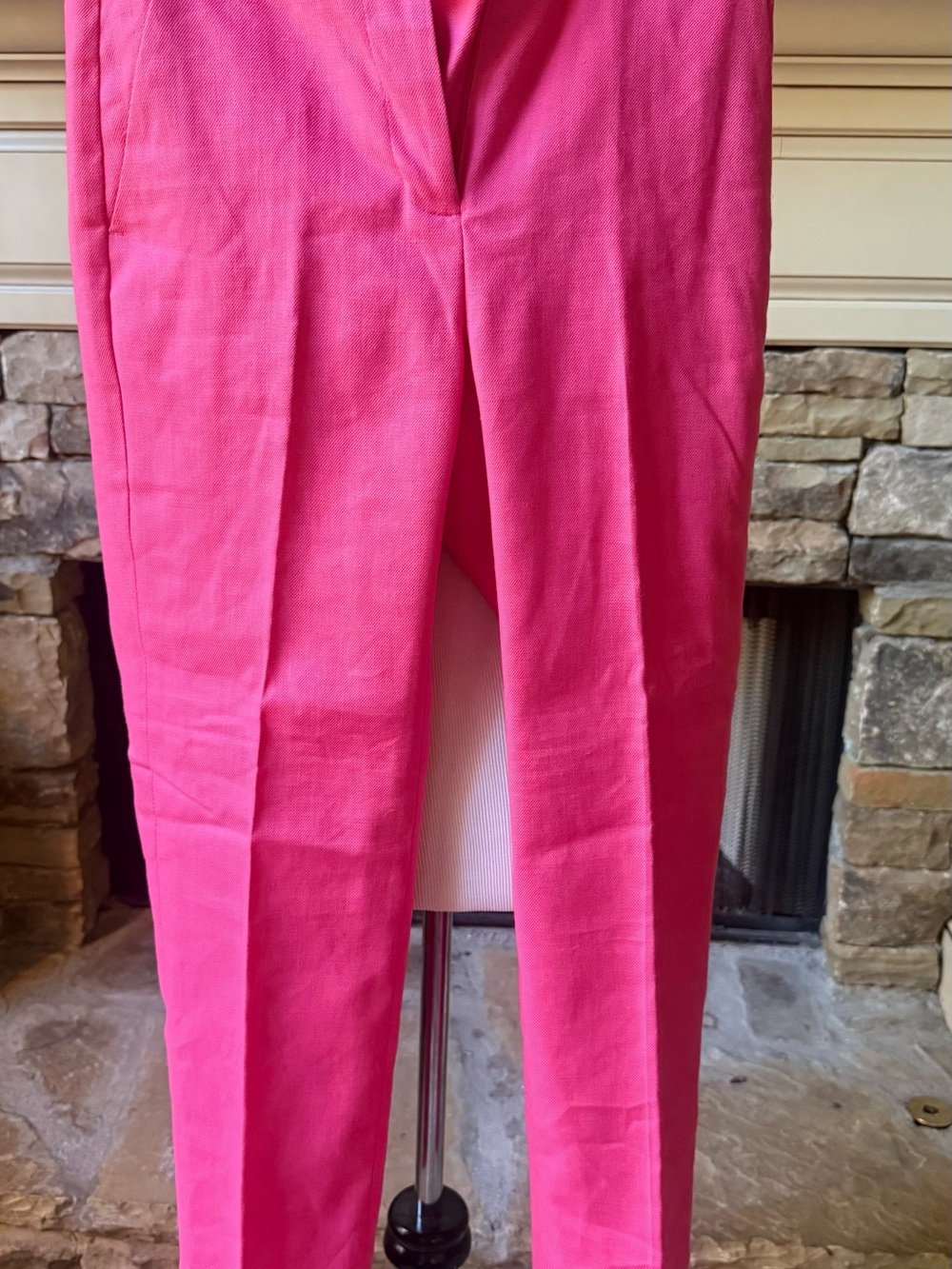 J. Crew Bright Pink Tailored Trousers